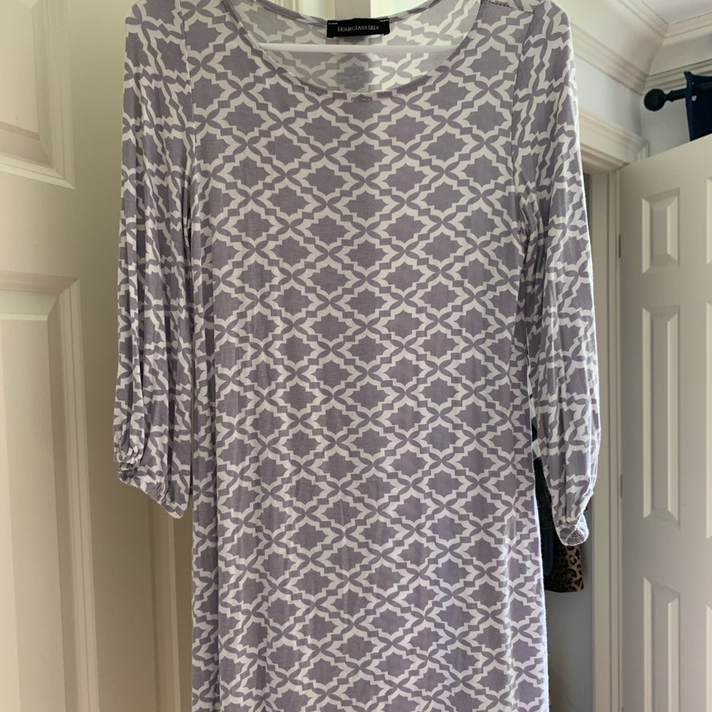 Grey paisley T-shirt dress!